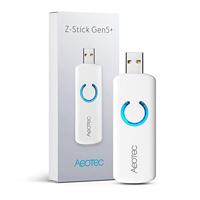 Aeotec Z-Stick Gen5 Plus, Z-wave Plus USB om Z-Wave Gateway te maken, Zwave Hub Controller Pro 2020 SmartStart en S2 Enabled, werkt met Raspberry Pi 4, compatibel met SmartThings, HomeSeer, Wit - thumbnail