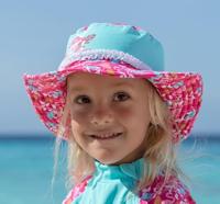 Playshoes zonnehoed Flamingo Fuchsia Aqua-55 cm - thumbnail