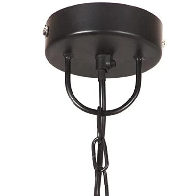 VidaXL Hanglamp industrieel rond 25 w e27 42 cm zwart