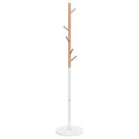 VidaXL Kapstok 172 cm gepoedercoat ijzer wit - thumbnail