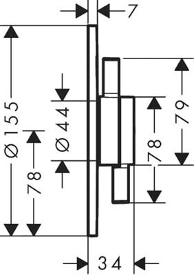 Hansgrohe DuoTurn S kraan inbouw voor 2 functies, mat wit