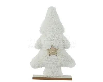 Kerstboompje Polyester Wit 38cm