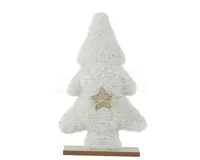 Kerstboompje Polyester Wit 38cm - thumbnail