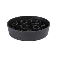 District 70 Bamboo slowfeeder donkergrijs voor de hond 28 cm - thumbnail