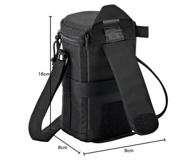 Lowepro Hoesje voor lenzen van 9 x 16 cm, kleur: zwart