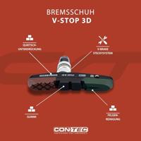 CONTEC remschoen "v-stop 3d" ct brake shoes cartr. v-stop 3d v-brake black - thumbnail