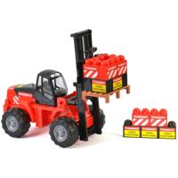 Polesie Mammoet Vorkheftruck + Bouwblokken - thumbnail