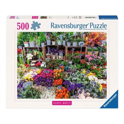 Ravensburger legpuzzel flower market, france - 500st.