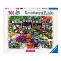 Ravensburger legpuzzel flower market, france - 500st. - thumbnail