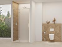 Nisdeur Van Rijn Products ST07 Aan Vast Deel 140x200 cm 8 mm Helder Glas Incl. Beslag, Greep en Stabilisatiestang Geborsteld RVS - thumbnail