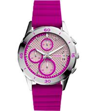 Horlogeband Fossil ES4220 Silicoon Paars 20mm