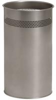 Papierbak BRASQ 21 liter rvs zilver - thumbnail