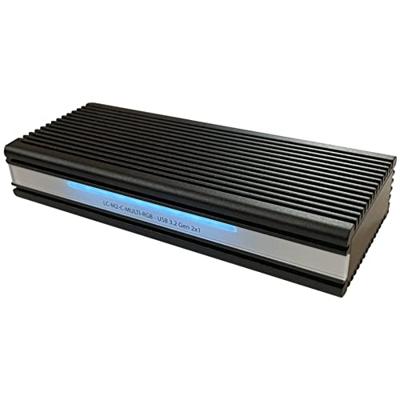 LC-Power LC-M2-C-MULTI-RGB behuizing voor opslagstations SDD-behuizing Aluminium, Zwart M.2 LC-Power LC-M2-C-MULTI-RGB behuizing voor opslagstations SDD-behuizing Aluminium, Zwart M.2