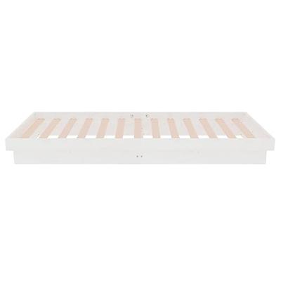 Bedframe massief hout wit 75x190 cm 2FT6 Small Single