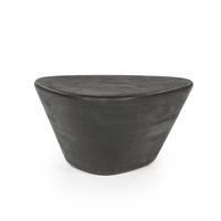 Eleonora Organische Salontafel 'Mila' Mangohout, 70 x 53cm, kleur Zwart - thumbnail