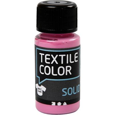 Creativ Company Textile color dekkende textielverf - roze, 50ml