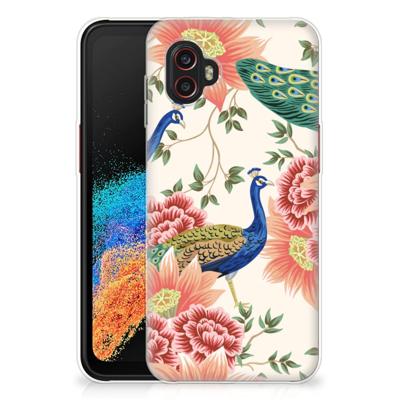 TPU Hoesje voor Samsung Galaxy Xcover 6 Pro Pink Peacock TPU Hoesje voor Samsung Galaxy Xcover 6 Pro Pink Peacock