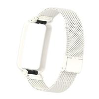 Milanese bandje met case - Wit - Xiaomi Smart band 7 Pro - thumbnail