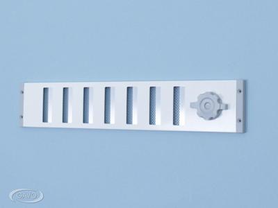 Aluminium Afsluitbaar Schuifrooster Opbouw 500 X 90mm - Alu