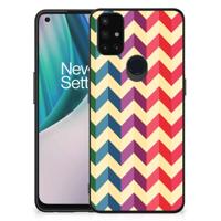 OnePlus Nord N10 5G Back Case Zigzag Multi Color - thumbnail