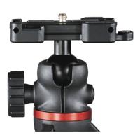 Hama Tafelstatief 1/4 inch Werkhoogte: 16 - 19 cm Zwart Kogelkop, Waterpas, Incl. smartphonehouder - thumbnail