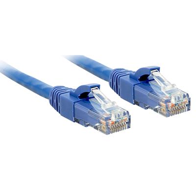 LINDY 48017 RJ45 Netwerkkabel, patchkabel CAT 6 U/UTP 1.00 m Blauw 1 stuk(s)