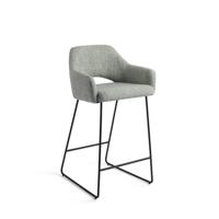 Jesper Home Yanai barkruk H65 Soft Sage slide black - thumbnail