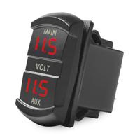 B3169 10-60V Switch Shape Double Display Voltage Tester with LED Display Light (Red) - thumbnail