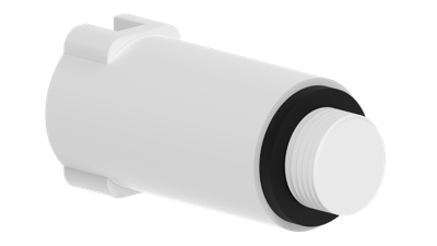 Kirchhoff Kunststof bouwplug, wit, 3/4" drukloos - 98913300