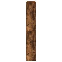 Schoenenkast 80x21x125,5 cm bewerkt hout gerookt eikenkleurig - thumbnail