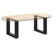 Salontafelpoten 2 st U-vormig 30x(30-31) cm staal zwart - thumbnail