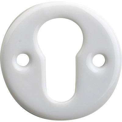 Cilinderrozet pors. Evelyne wit Cilinderrozet pors. Evelyne wit