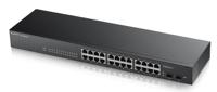 ZyXEL GS1900-24 Gigabit Ethernet Smart Managed Rackmount Switch (24 poorten) - thumbnail
