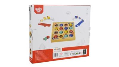 Tooky Toy flying fish diving houten behendigheidsspel 19-delig - thumbnail