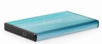 Externe HDD behuizing 2.5&apos; SATA USB3.0 Blauw (brushed) - thumbnail