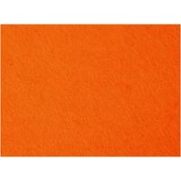 Creativ Company Hobbyvilt, vel 42x60 cm, dikte 3 mm, oranje, 1 vel - thumbnail