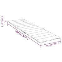 Ligbedkussen 200x70x3 cm oxford stof antracietkleurig - thumbnail