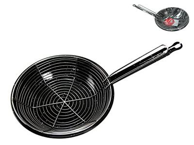 Koekenpan met mandje Vaello Zwart Geëmailleerd Staal (Ø 24 cm) Koekenpan met mandje Vaello Zwart Geëmailleerd Staal (Ø 24 cm)