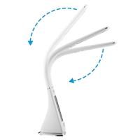 LED tafellamp - 4in1 lamp - kalender - klok - thermometer - wit - thumbnail