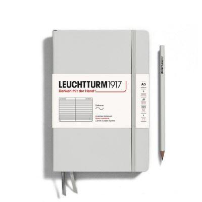 Leuchtturm Light Grey, Medium (A5), 251 p., ruled