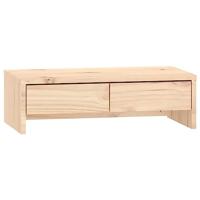 VidaXL Monitorstandaard 50x27x15 cm massief grenenhout - thumbnail