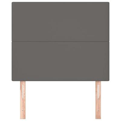 Hoofdborden 2 st 90x5x78/88 cm kunstleer grijs - thumbnail