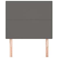 Hoofdborden 2 st 90x5x78/88 cm kunstleer grijs - thumbnail
