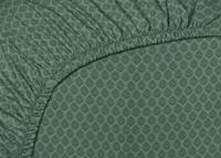 Pip Studio Pip Studio Thousand Leaves hoeslaken Groen 100x200 cm Hoekhoogte 25 cm - thumbnail