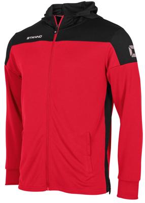 Stanno 408014 Pride Full Zip Hooded - Red-Black - XL