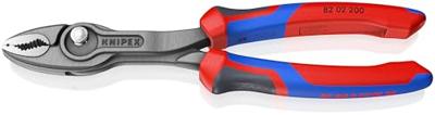 Knipex Frontgrijptang | lengte 200 mm | gepolijst meercomponenten mantels | zwart gefosfateerd | 1 stuk - 82 02 200 - 82 02 200 - thumbnail