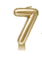 Foil balloon candle gold 7 - thumbnail