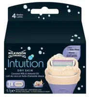 Wilkinson Wilkinson Intuition 2-in-1 Navulmesjes Dry Skin 3 stuks - thumbnail