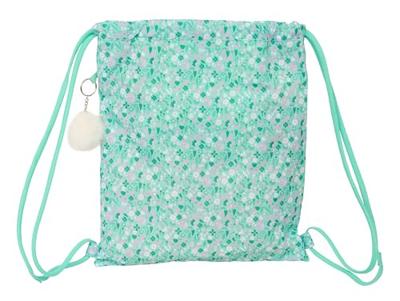 Rugtas met Koordjes Safta Cuore Munt 35 x 40 x 1 cm