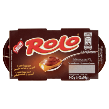 Rolo Creme Dessert met Melkchocolade & Karamel 2 x 70 g bij Jumbo